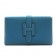 Hermes Wallet H1125 Wallet Cow Leather Blue