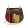 Chloe Drew Small Striped Leather & Python Shoulder Bag