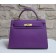 Hermes Kelly 32cm Epsom Leather Handbag Purple Gold