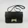 Hermes calf Leather Message Bag H020 black golden