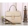 Miu Miu Original Leather Snap-lock Bag White 6871