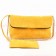 Celine Gourmette Suede Leather Shoulder Bag Yellow 3078