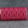 Miu Miu Matelasse Shiny Calf Leather Wallet 6618 Rose