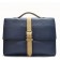 Hermes Briefcases H2048 Unisex Cow Leather Blue