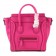Celine Small Luggage Tote Neon Pink Leather Bag