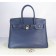 Hermes Birkin 35cm Togo leather Handbags dark blue silver