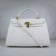 Hermes Kelly 32cm Togo leather handbag 6108 white golden