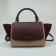 Celine Trapeze Dark Red Suede Leather Bag