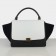 Celine Black White Trapeze Suede Bag