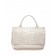 Givenchy Shark Medium Stamped Crocodile Bag White