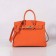 Hermes 30cm Birkin Bag Togo Leather with Strap Orange Gold