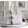 Yves Saint Laurent Baby Sac De Jour Croc Embossed White Bag