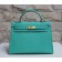 Hermes Kelly 32cm Epsom Leather Handbag Lake Green Gold