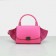 Celine Small Trapeze Leather Bag Neon Pink