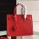 Yves Saint Laurent Baby Sac De Jour Croc Embossed Red Bag