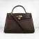 Hermes Kelly 32cm Togo leather 6108 dark coffee golden