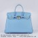 Hermes Birkin 35cm Togo leather Handbags light blue golden