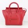 Celine Large Luggage Tote Red Leather Bags