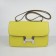 Hermes Calf Leather H020 Handbag Lemon Yellow Silver