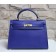 Hermes Kelly 32cm Epsom Leather Handbag Electric Blue Gold