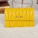 Miu Miu Matelasse Yellow Original Leather Flap Wallet