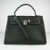 Hermes Kelly 32cm Togo leather handbag 6108 black silver