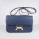 Hermes calf Leather Message Bag H020 dark blue golden