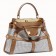 Fendi Peekaboo Medium Bag In White Perforated Calf Leather
